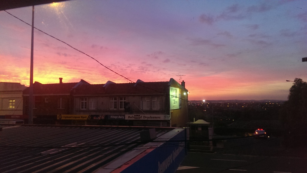 Red sky in the morning…