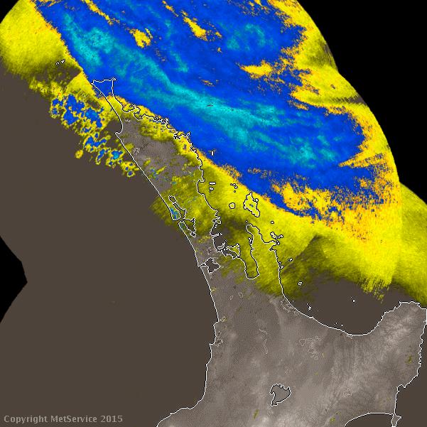 Rain Radar as at 11:48am / image via Metservice.com