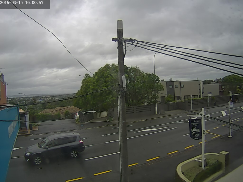 Weather Camera view to the South from my lounge windows - 4:00pm