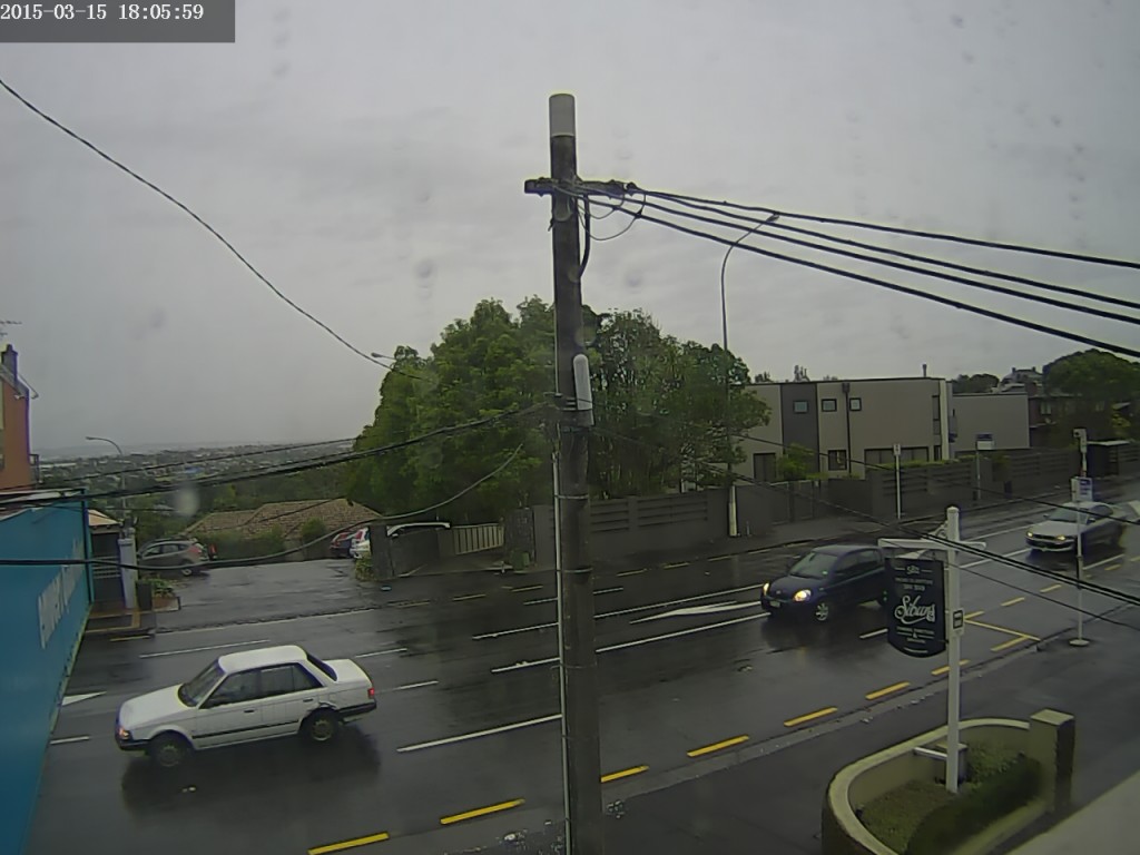 Weather Camera view to the South from my lounge windows - 6:00pm