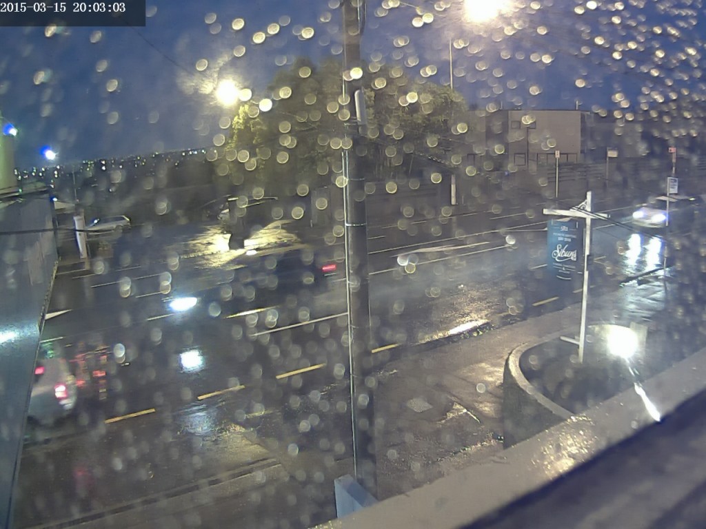 Weather Camera view to the South from my lounge windows - 8:00pm
