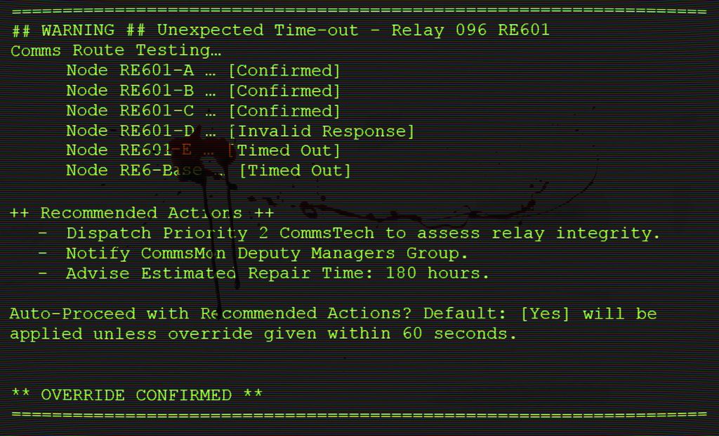 Prologue - CommsMon Screen