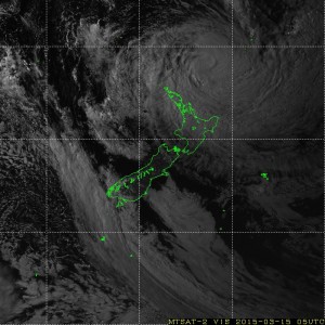 Visible Satellite Image of NZ as at 6pm // via MTSAT Real-Time Image