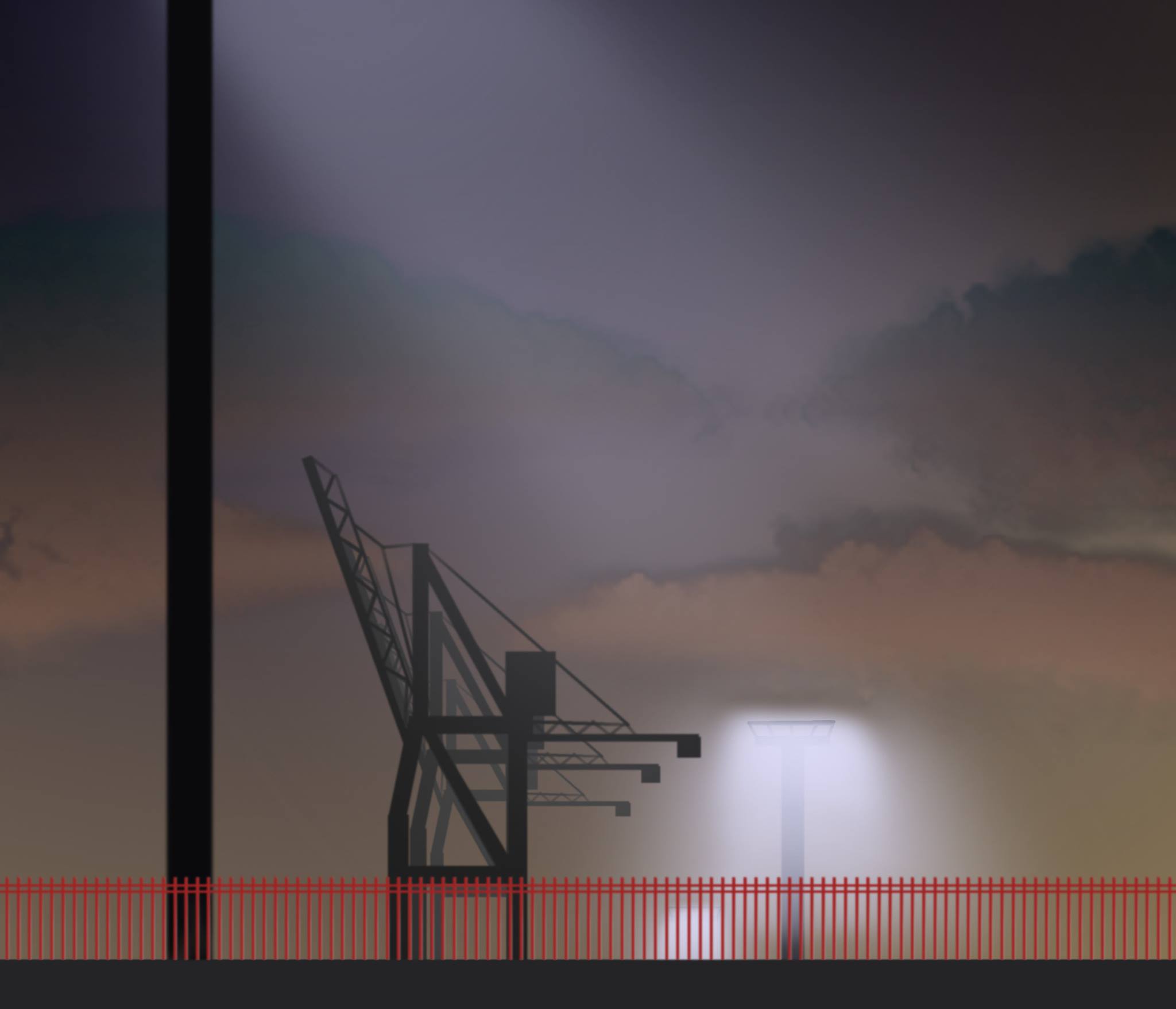 Ports of Auckland at dawn