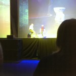 Jamie kicks a toilet to pieces with his reinforced boots, because it wouldn't be Mythbusters without some destruction.