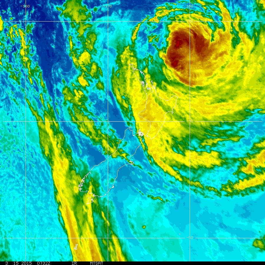 MSTAT infrared satellite image as at 8pm // via NOAA.gov