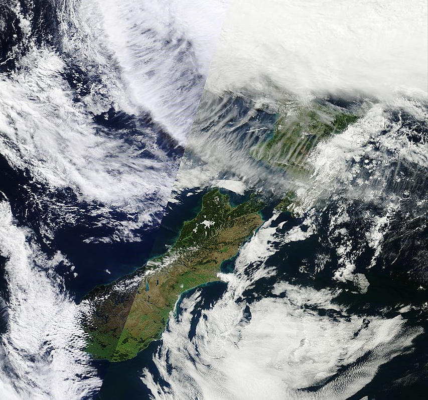 New Zealand Terra Satellite - 2km resolution - 9am/11am