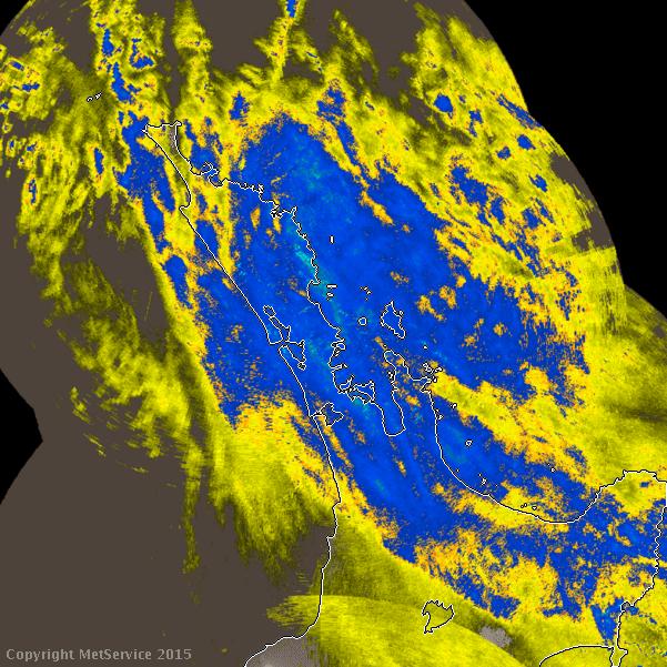Auckland Rain Radar as at 7:50pm // via metservice.com