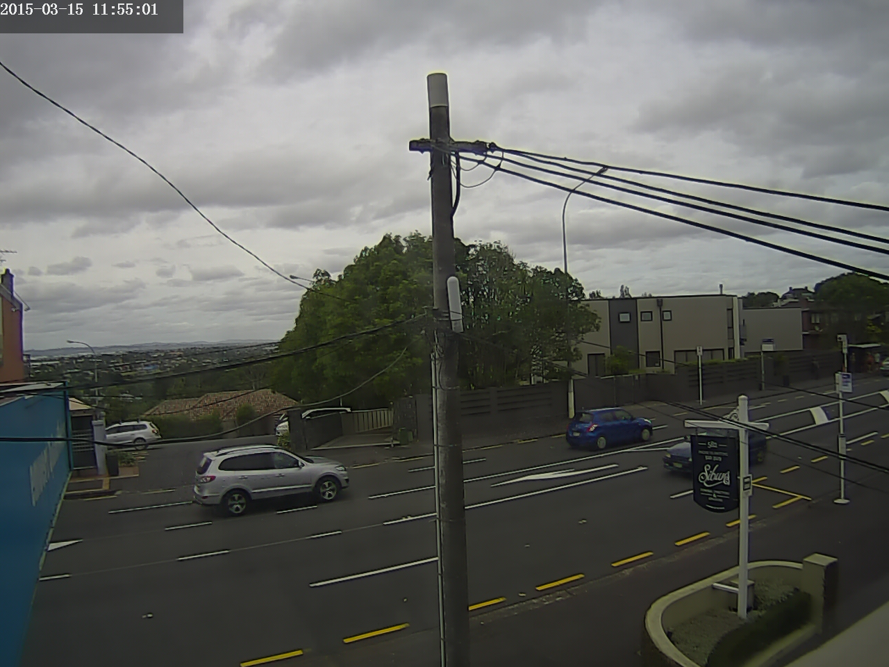 Weather Camera view to the South from my lounge windows - 11:55am