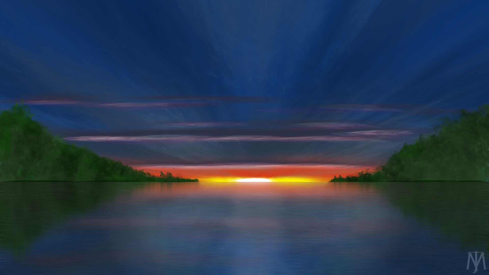 SunsetOverBay