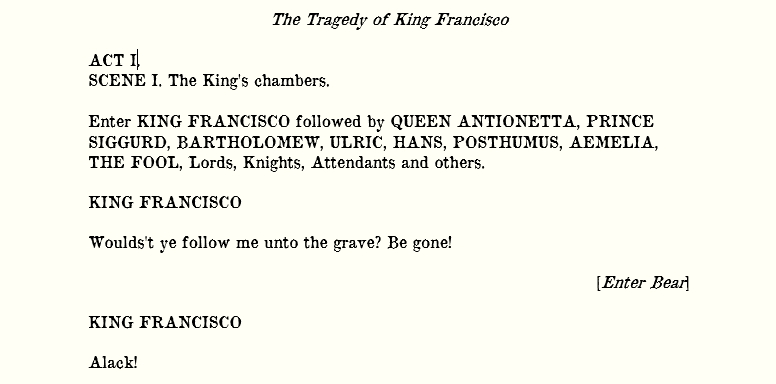 One Act Play